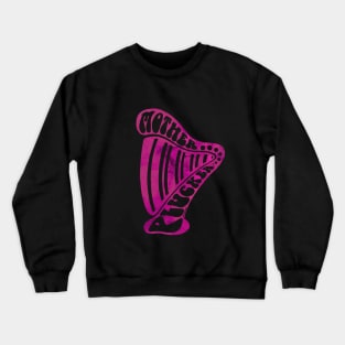 Mother Plucker Distressed Pink  Harp Crewneck Sweatshirt